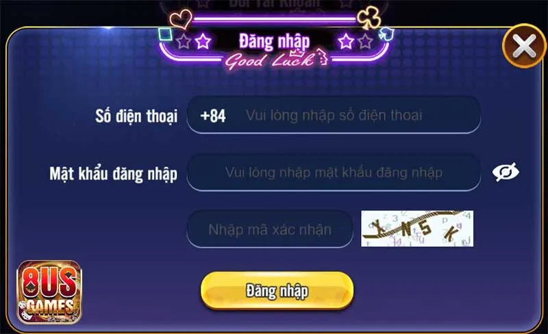 Đăng nhập 8us với các bước đơn giản 