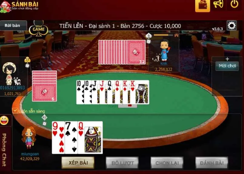 Chơi Tiến lên tại nhà cái tiện lợi và thú vị